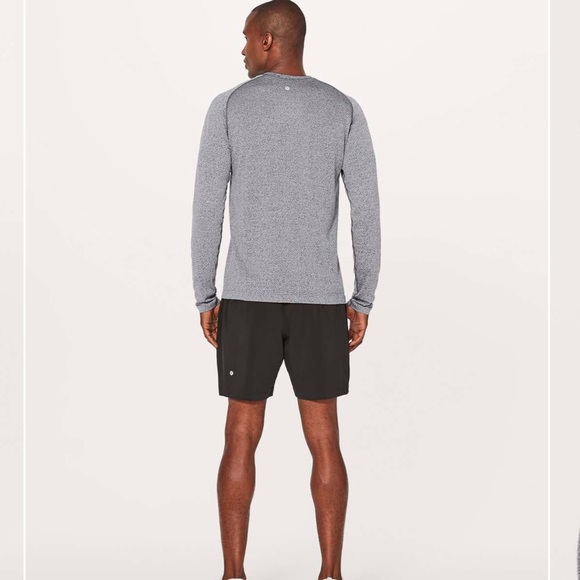 lululemon Men’s Metal Vent Tech Long Sleeve Black White XL - Picture 14 of 15